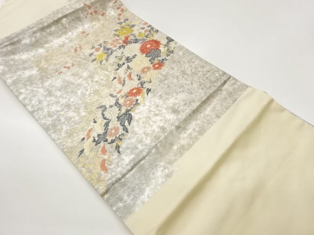 JAPANESE NAGOYA OBI / WOVEN KIKU